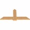 Ekena Millwork Eugene Smooth Timber Gable Bracket, Western Red Cedar, 48"W x 24"H x 1 1/2"D x 5 1/2"F, 12/12 Pitch GBW048X24X0206EUG00SWR - alternate 3
